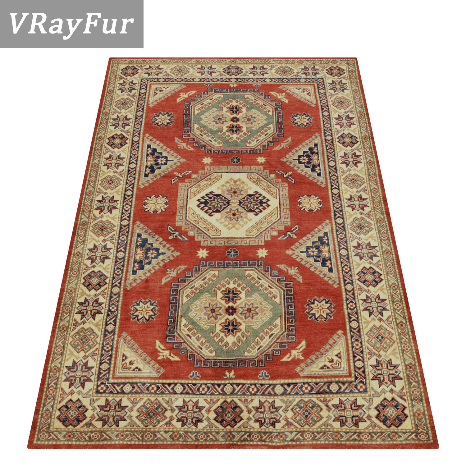Rug Set 1926 3D model_2