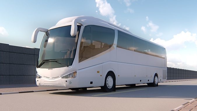 Bus irizar i6 medium poly 2011 Free low-poly 3D model
