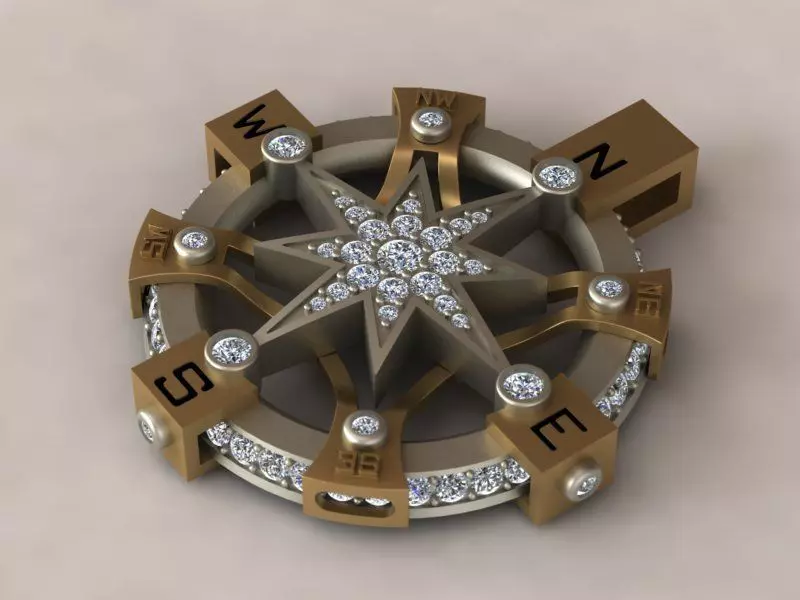 Wind rose 3D print model_0