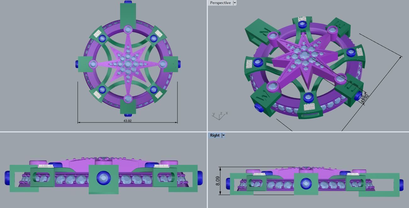 Wind rose 3D print model_2