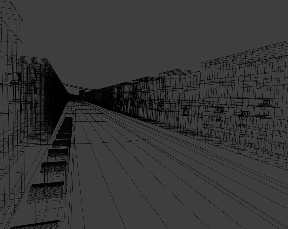 CITY LIGHTS - oil painting on canvas - recreation in blender 3D model_4