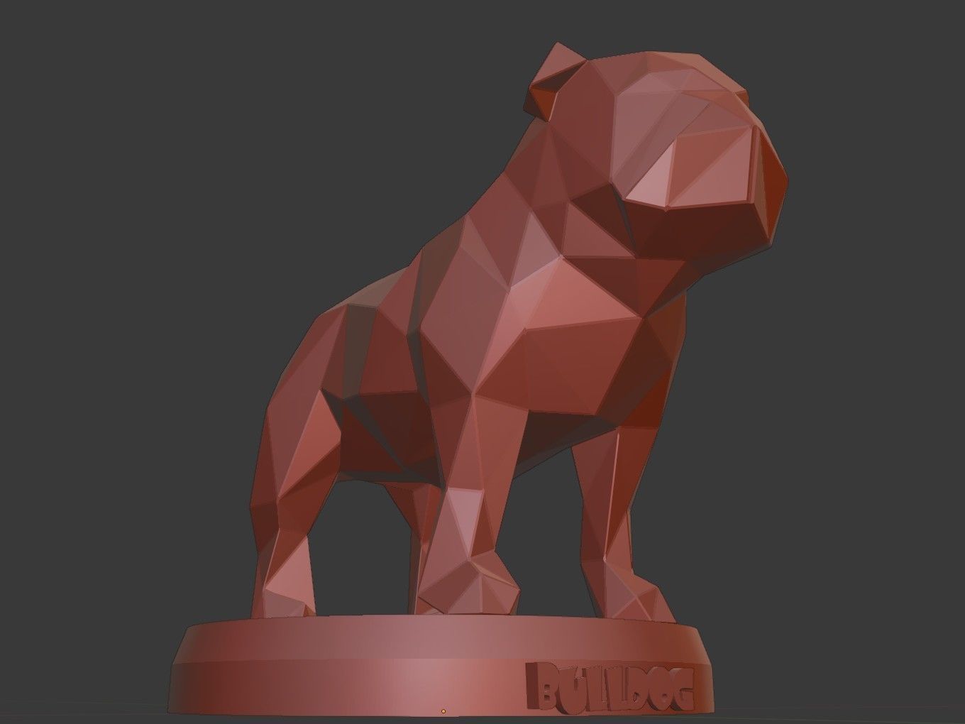 Poly Bulldog 3D print model_11