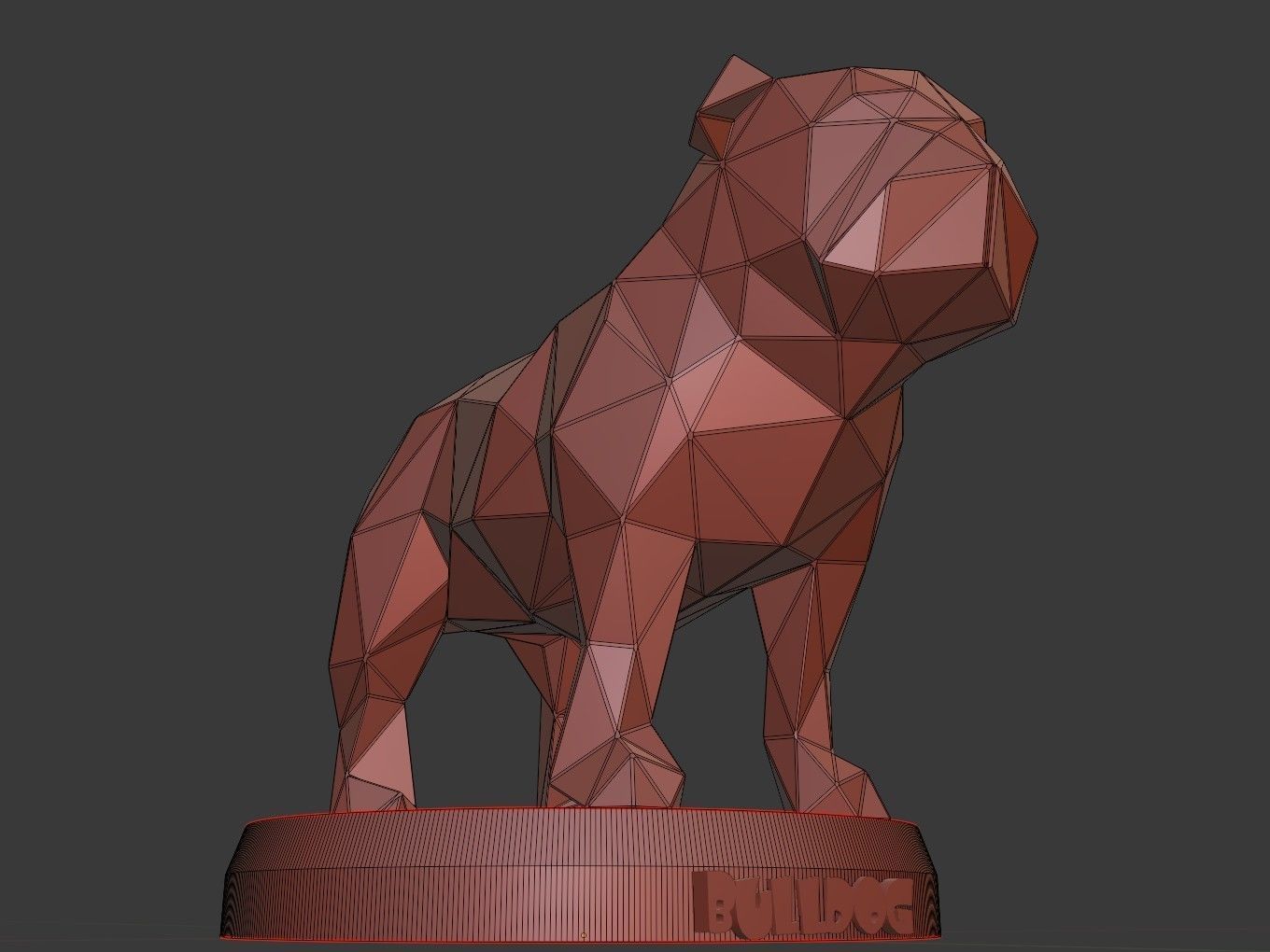 Poly Bulldog 3D print model_10