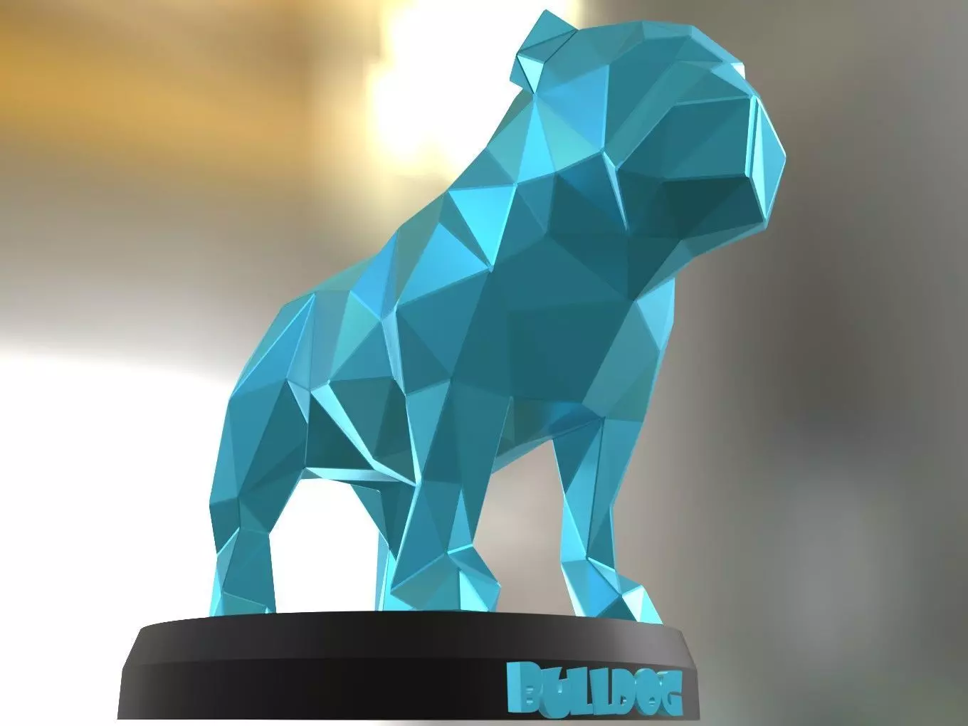 Poly Bulldog 3D print model_0