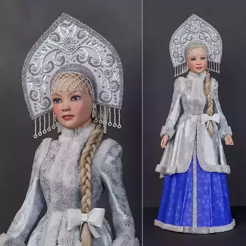 Snow Maiden 3D model Snow Maiden 3D model