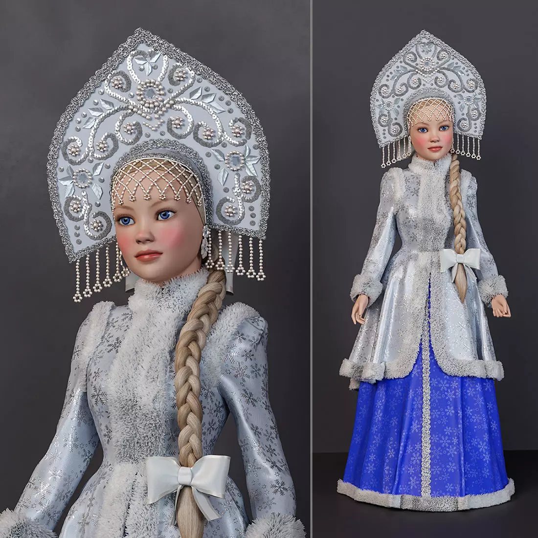 Snow Maiden 3D model_0