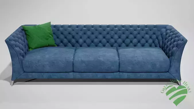 Natuzzi Velvet Sofa