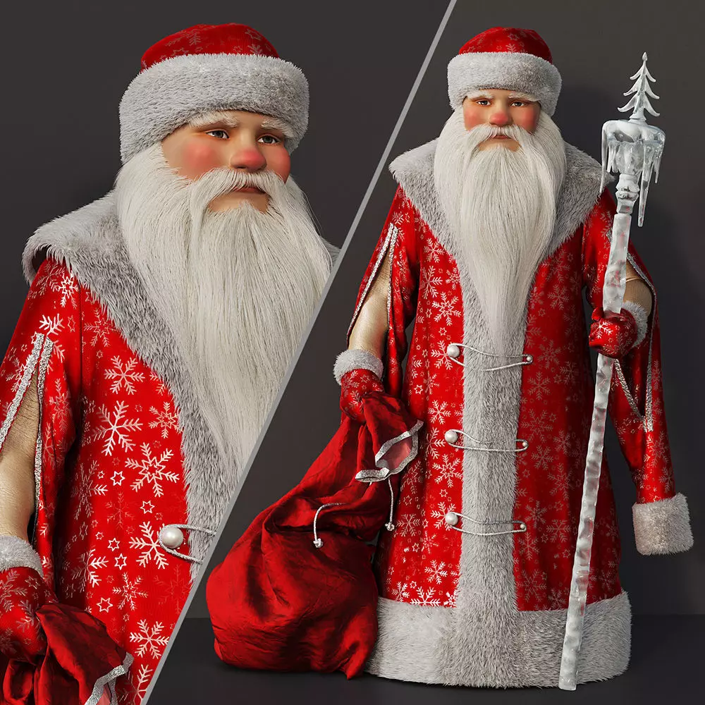 Santa Claus 3D model_0