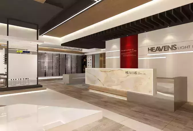 Lighting showroom interior design