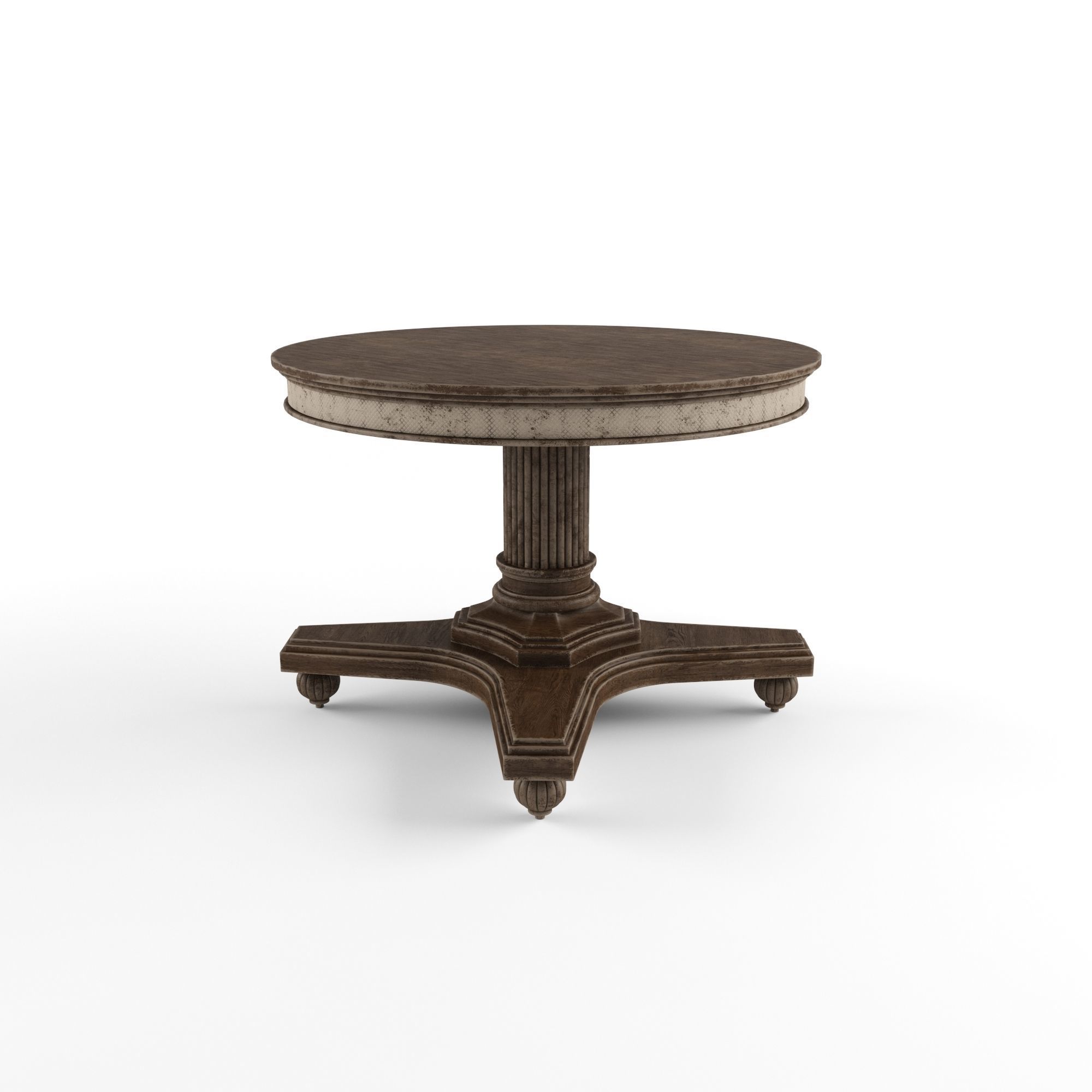 Classic coffee table 3D model_2