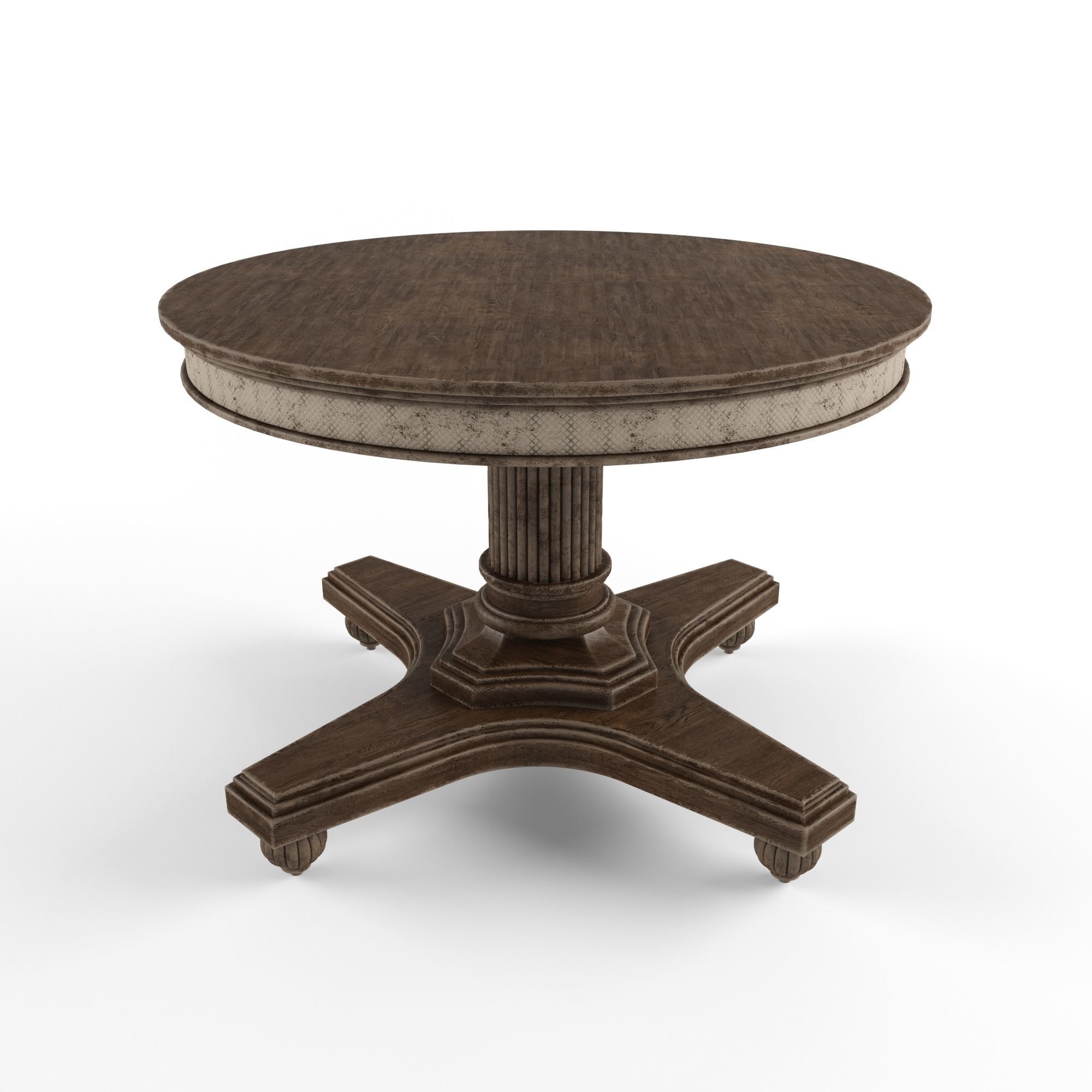 Classic coffee table 3D model_1