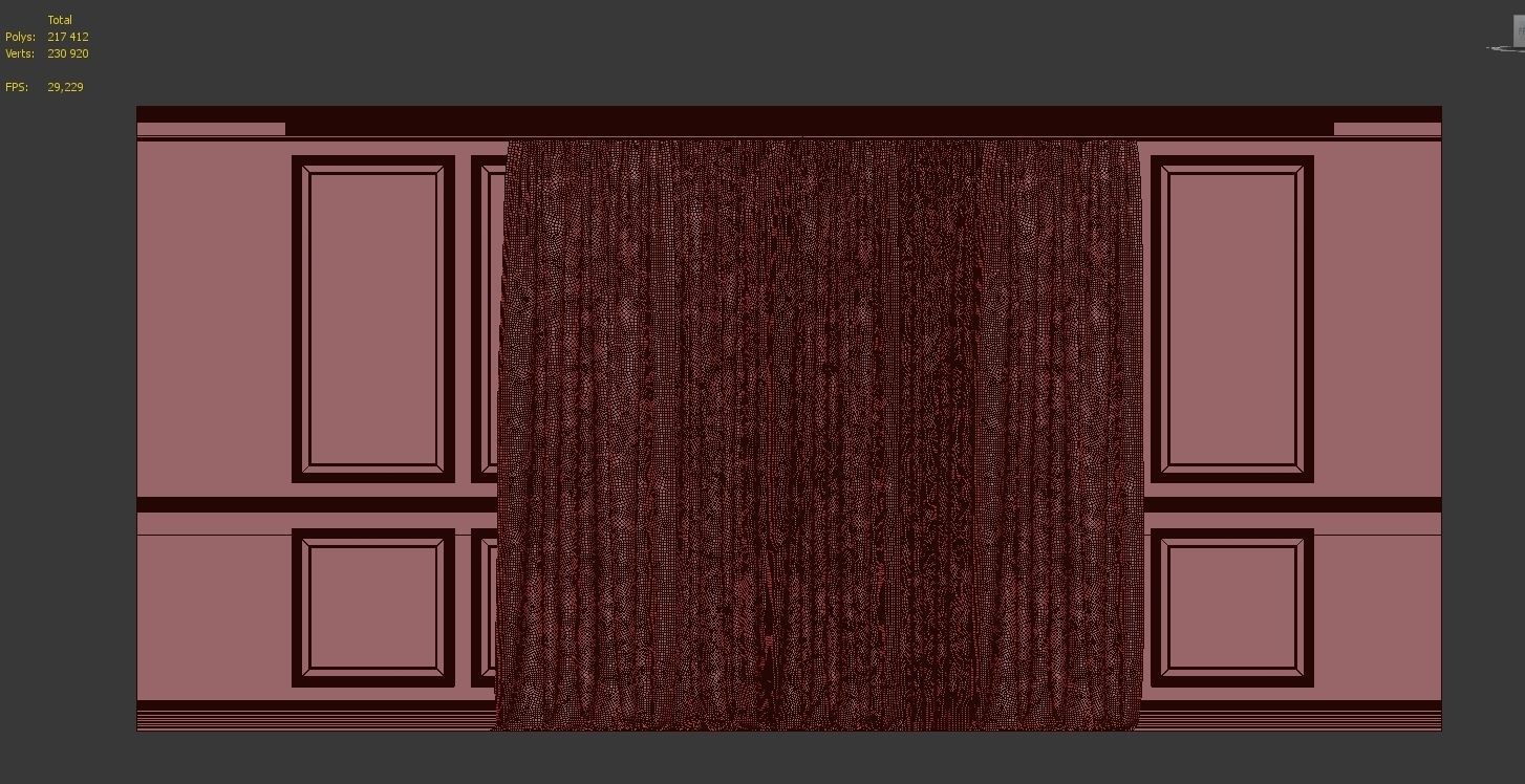 Curtain Set 260 3D model_4