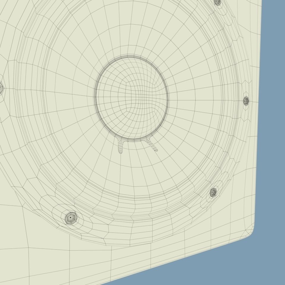 yamaha speaker 3D model_5