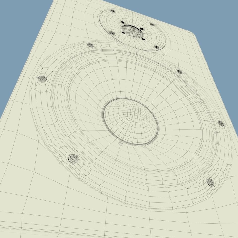 yamaha speaker 3D model_6