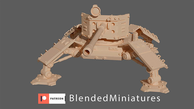 quadriped gunner  3D print model