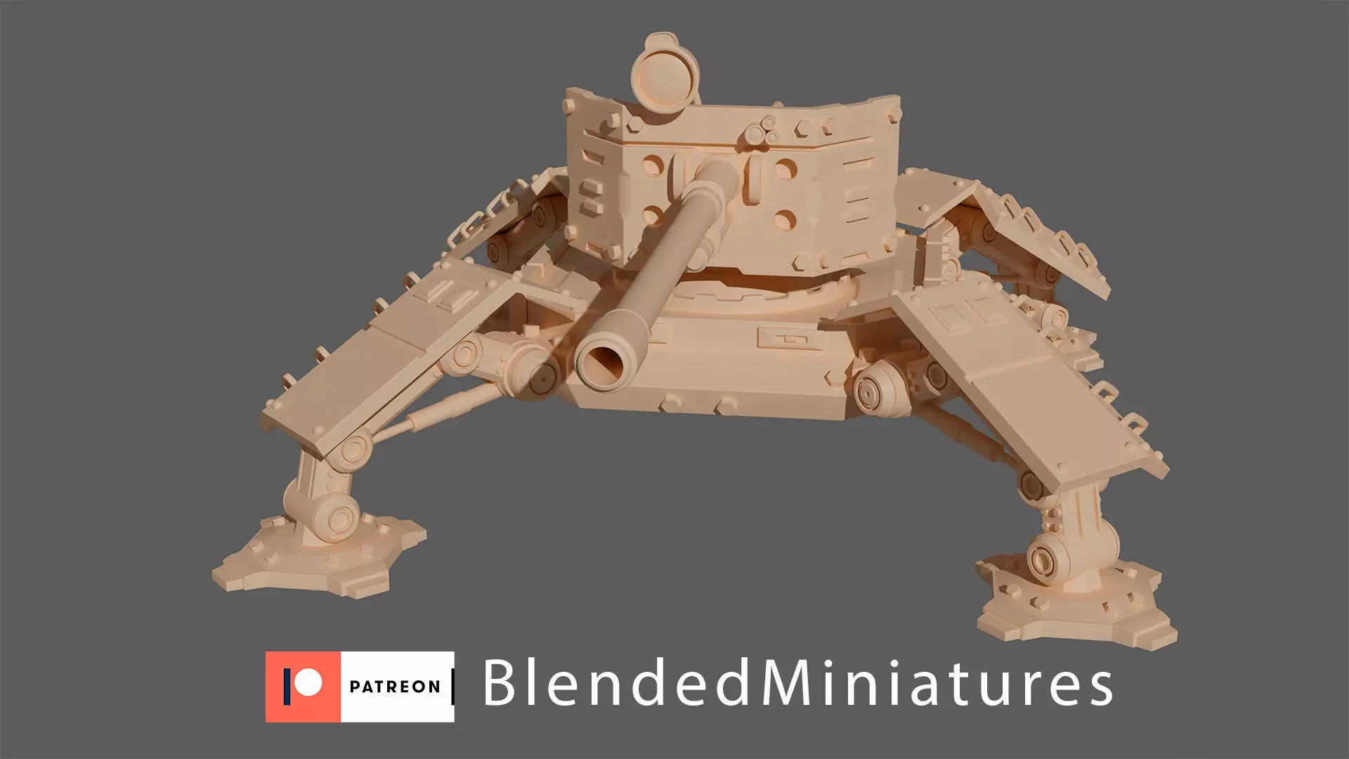 quadriped gunner 3D print model