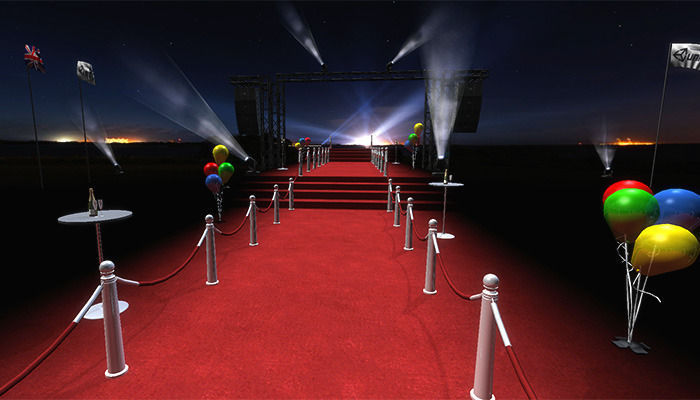 VIP Red Carpet Pack Low-poly 3D model_3
