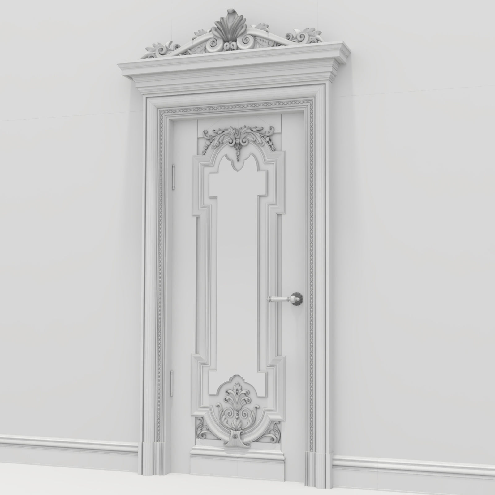 classic door 3D model_1
