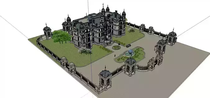 High-end-noble-villa area-01 3D model