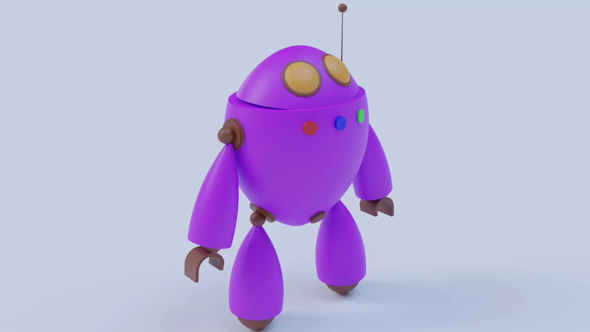 MIGHTY CARTOON ROBOT Free 3D model