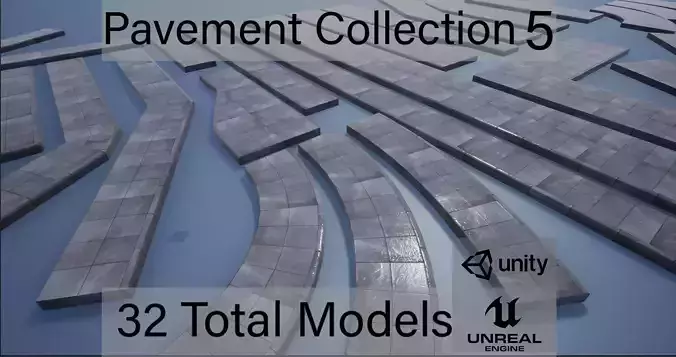 Lowpoly Modular PBR Pavements 5