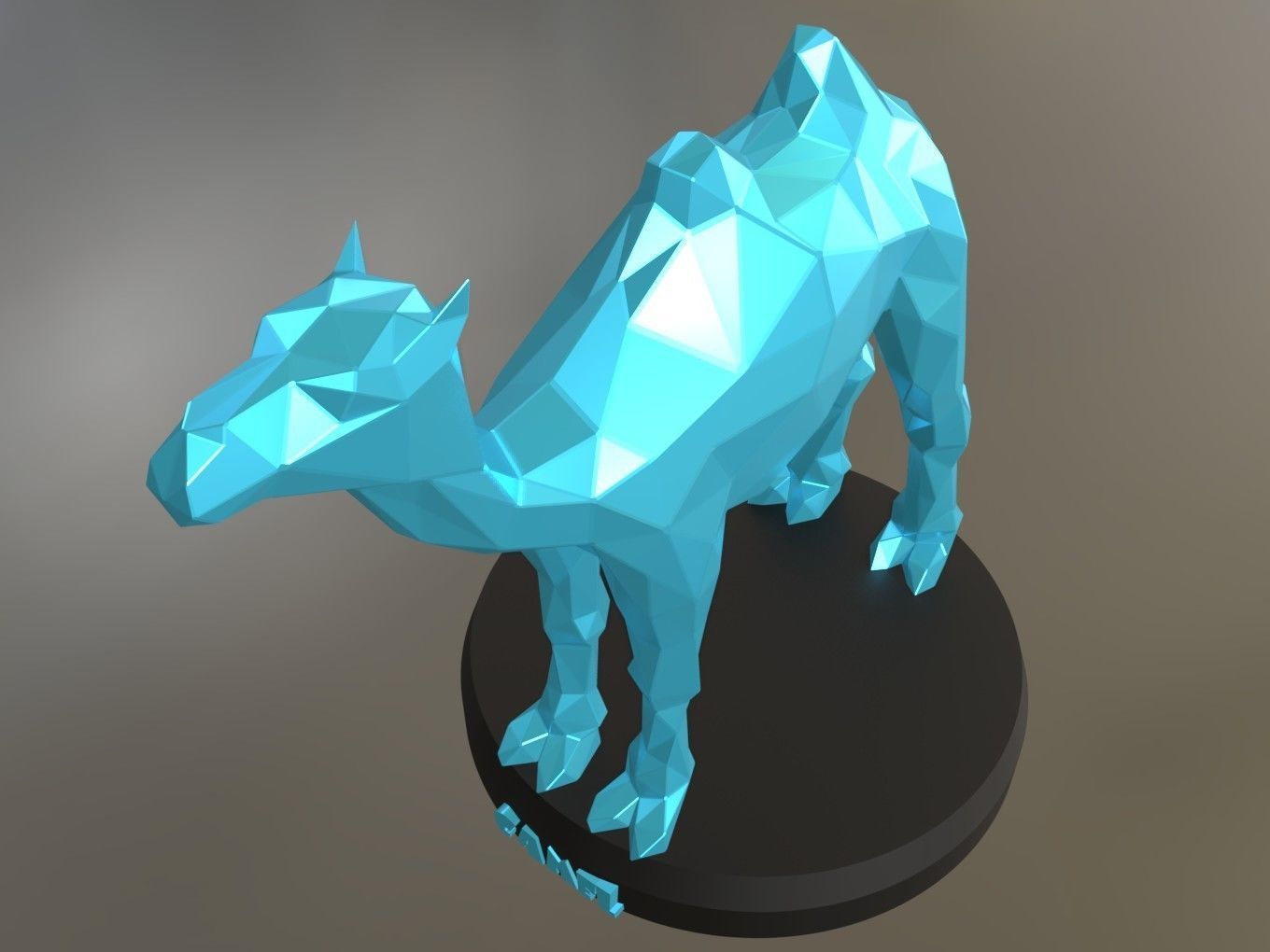 Poly Camel 3D print model_3
