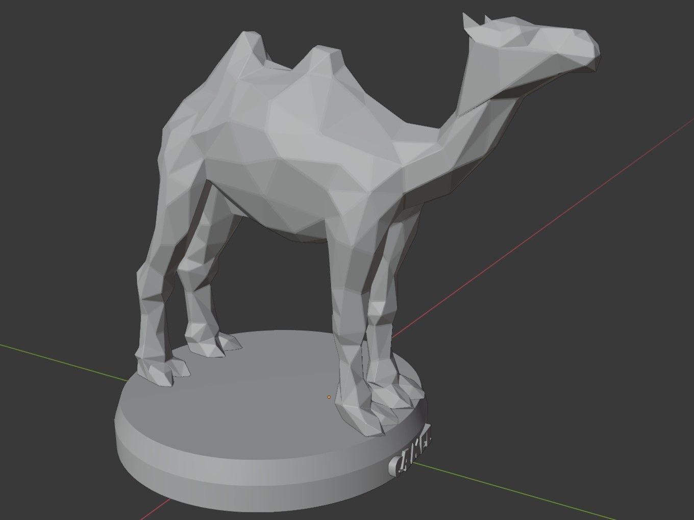 Poly Camel 3D print model_9