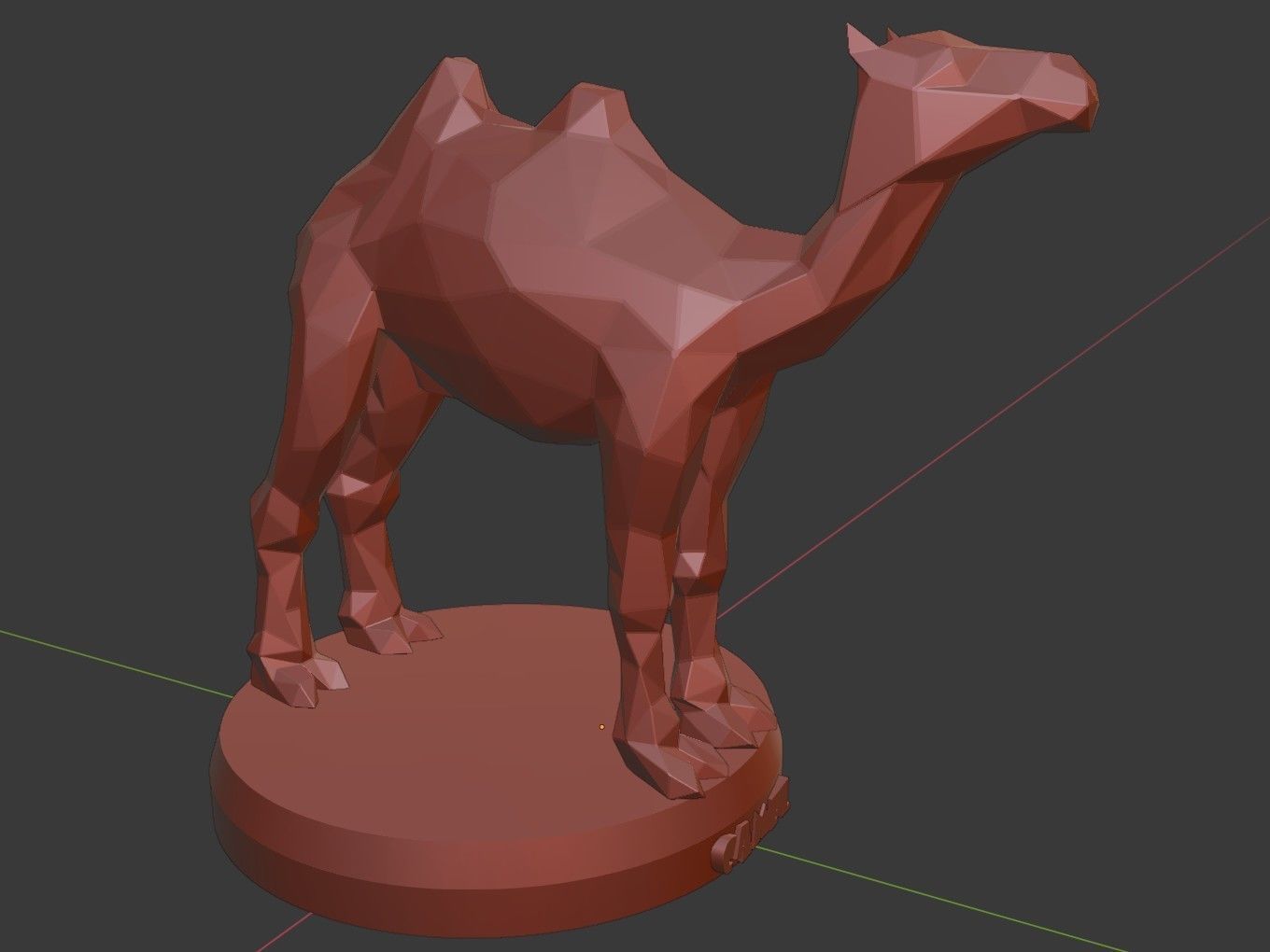 Poly Camel 3D print model_10