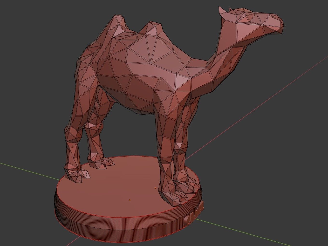 Poly Camel 3D print model_11