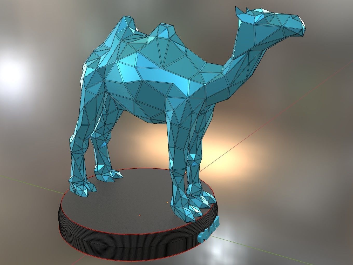 Poly Camel 3D print model_8