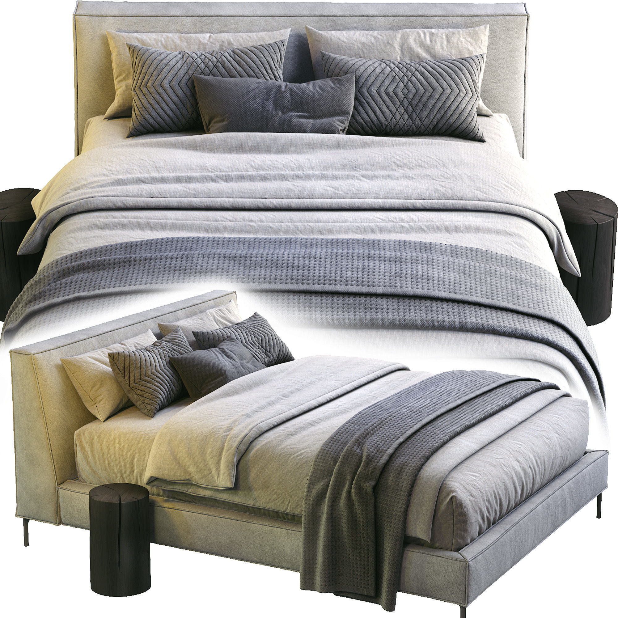 Md House Bed CLOVER 3D model_2