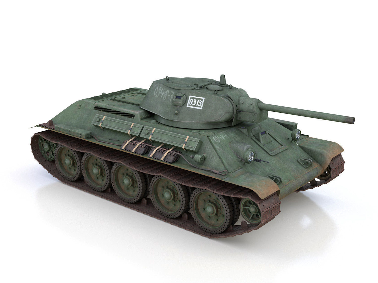 T-34-76 - Model 1941 - Soviet medium tank - 0313 3D model_7