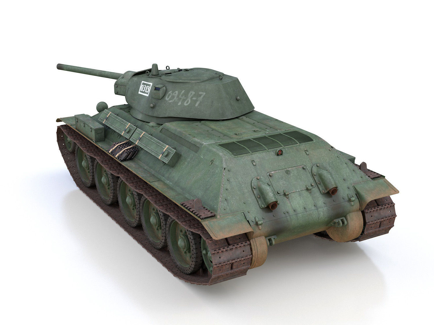 T-34-76 - Model 1941 - Soviet medium tank - 0313 3D model_4