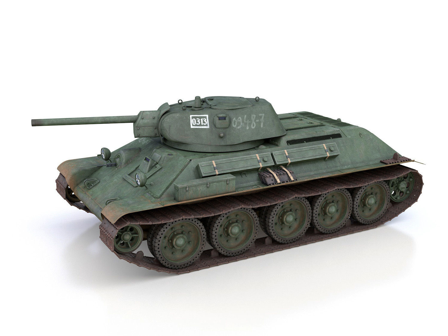 T-34-76 - Model 1941 - Soviet medium tank - 0313 3D model_2