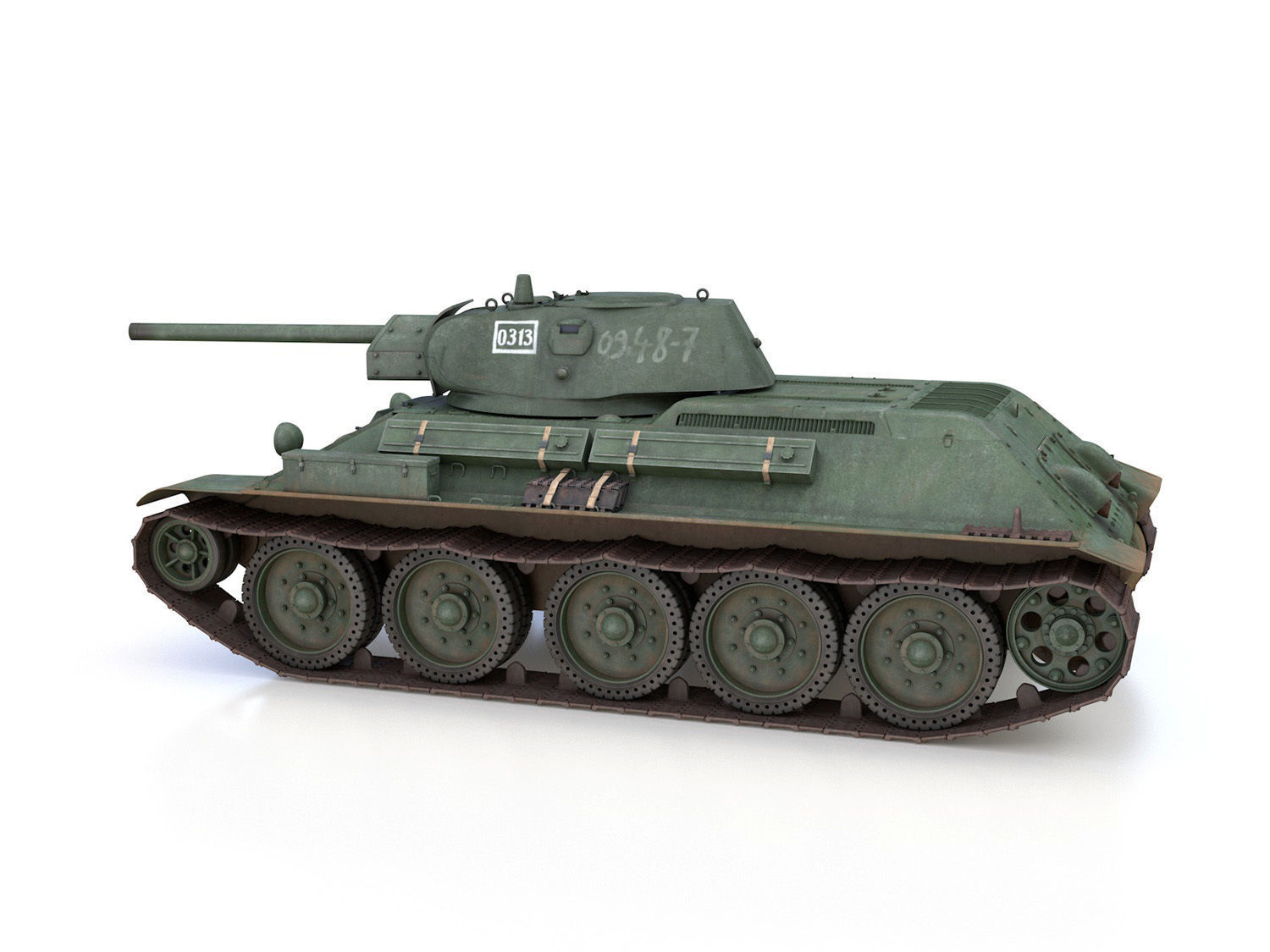 T-34-76 - Model 1941 - Soviet medium tank - 0313 3D model_3