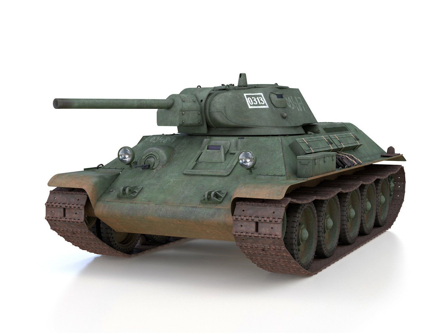T-34-76 - Model 1941 - Soviet medium tank - 0313 3D model_1