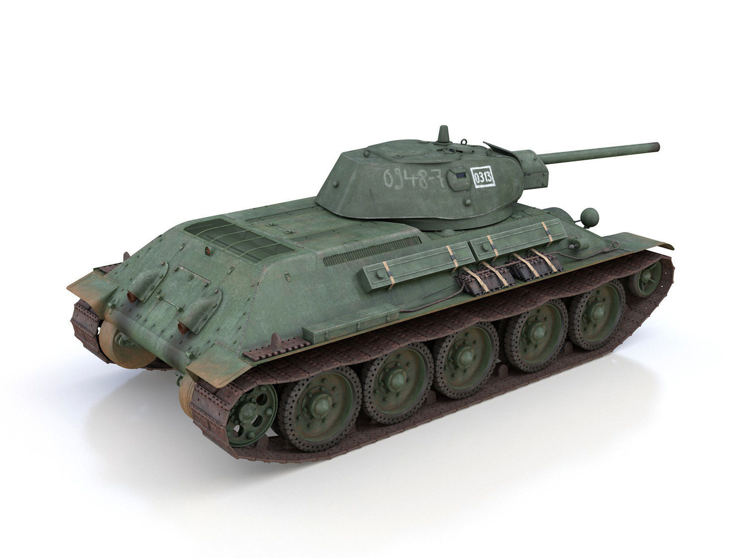 T-34-76 - Model 1941 - Soviet medium tank - 0313 3D model_5