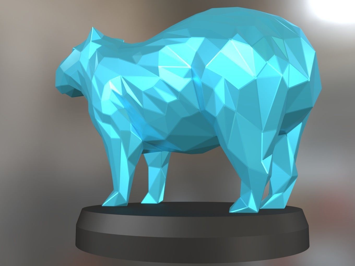 Poly Capybara 3D print model_5