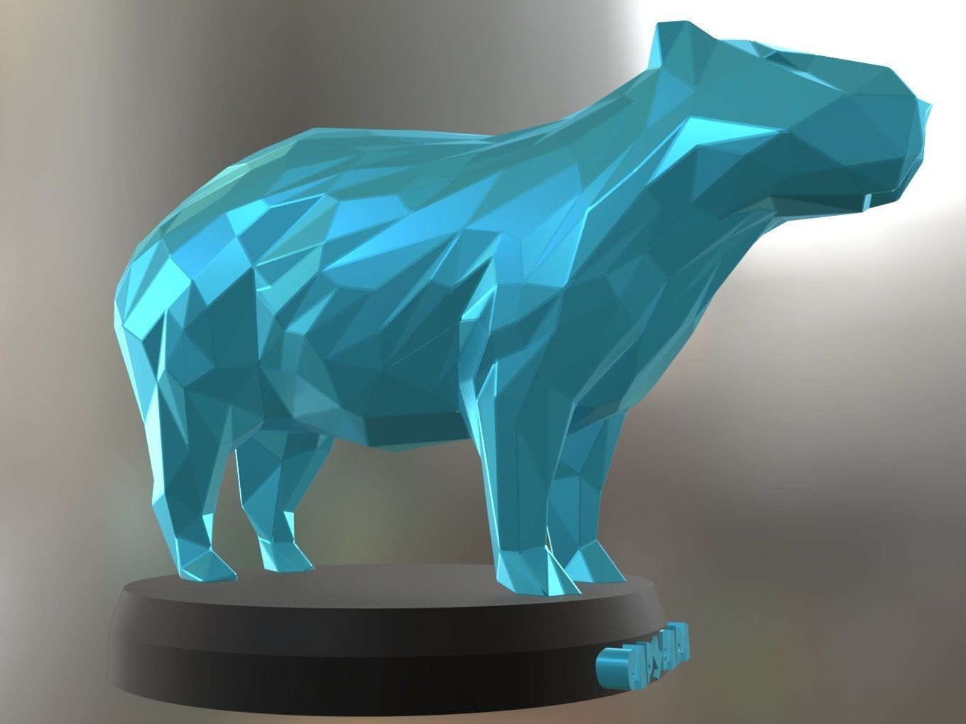 Poly Capybara 3D print model_8