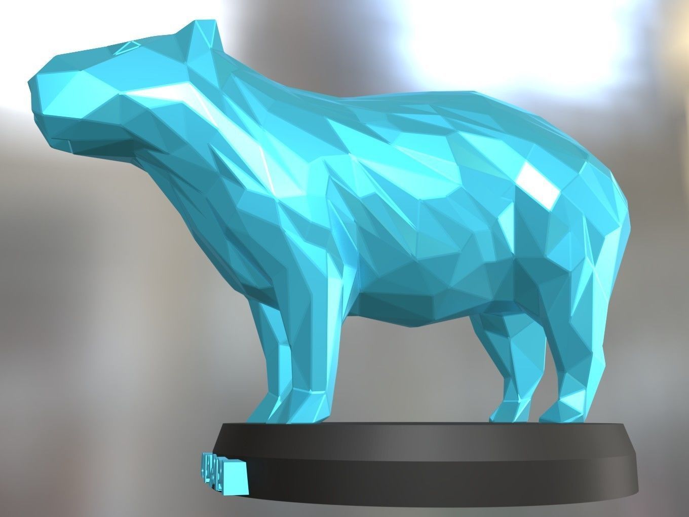 Poly Capybara 3D print model_4