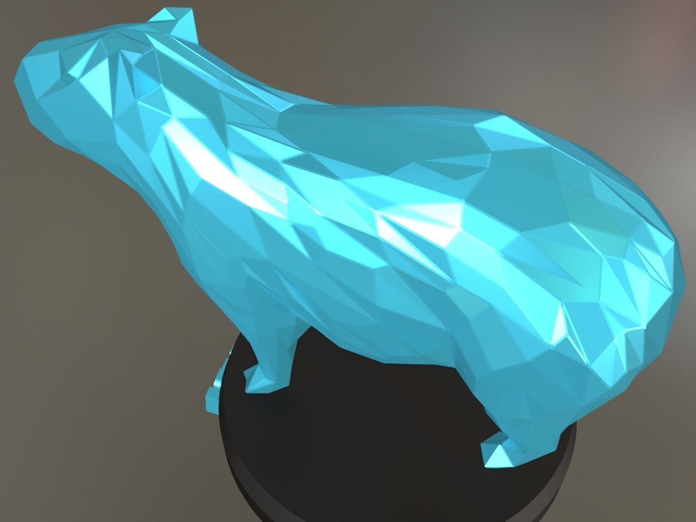 Poly Capybara 3D print model_6