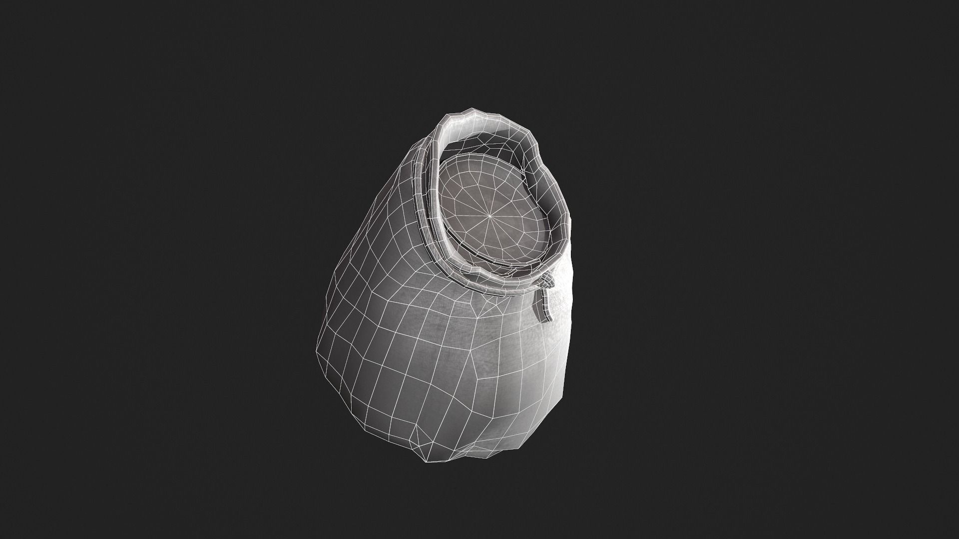 Viking Bag Game-Ready Low-poly 3D model_1