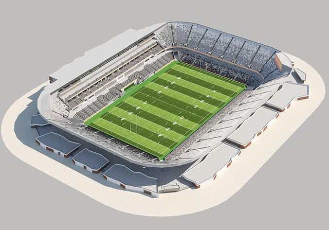 Bankwest stadium 3D model 2