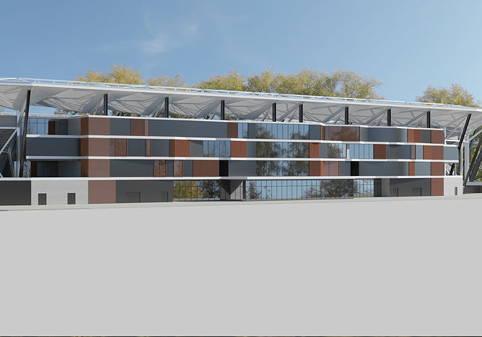 Bankwest stadium 3D model 5