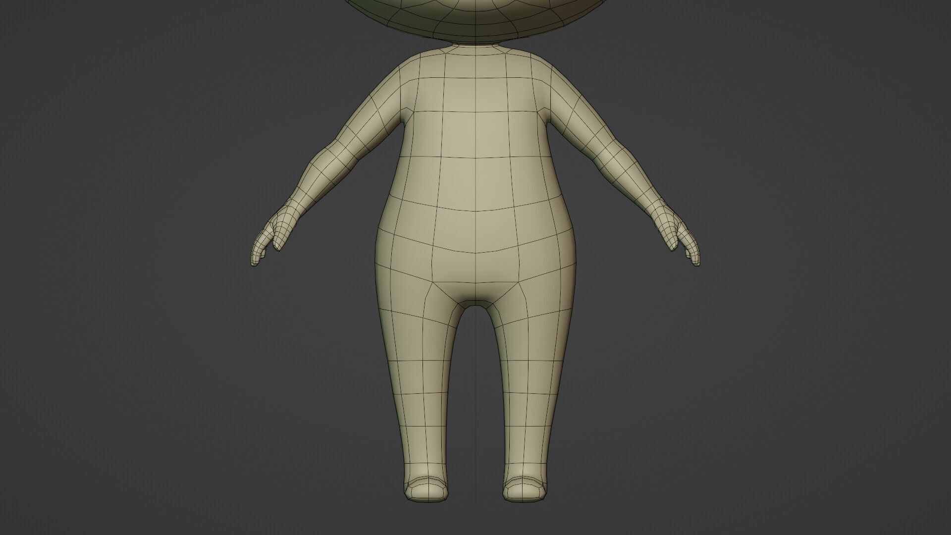 Chibi Base Character 3D Model Low-poly 3D model_4
