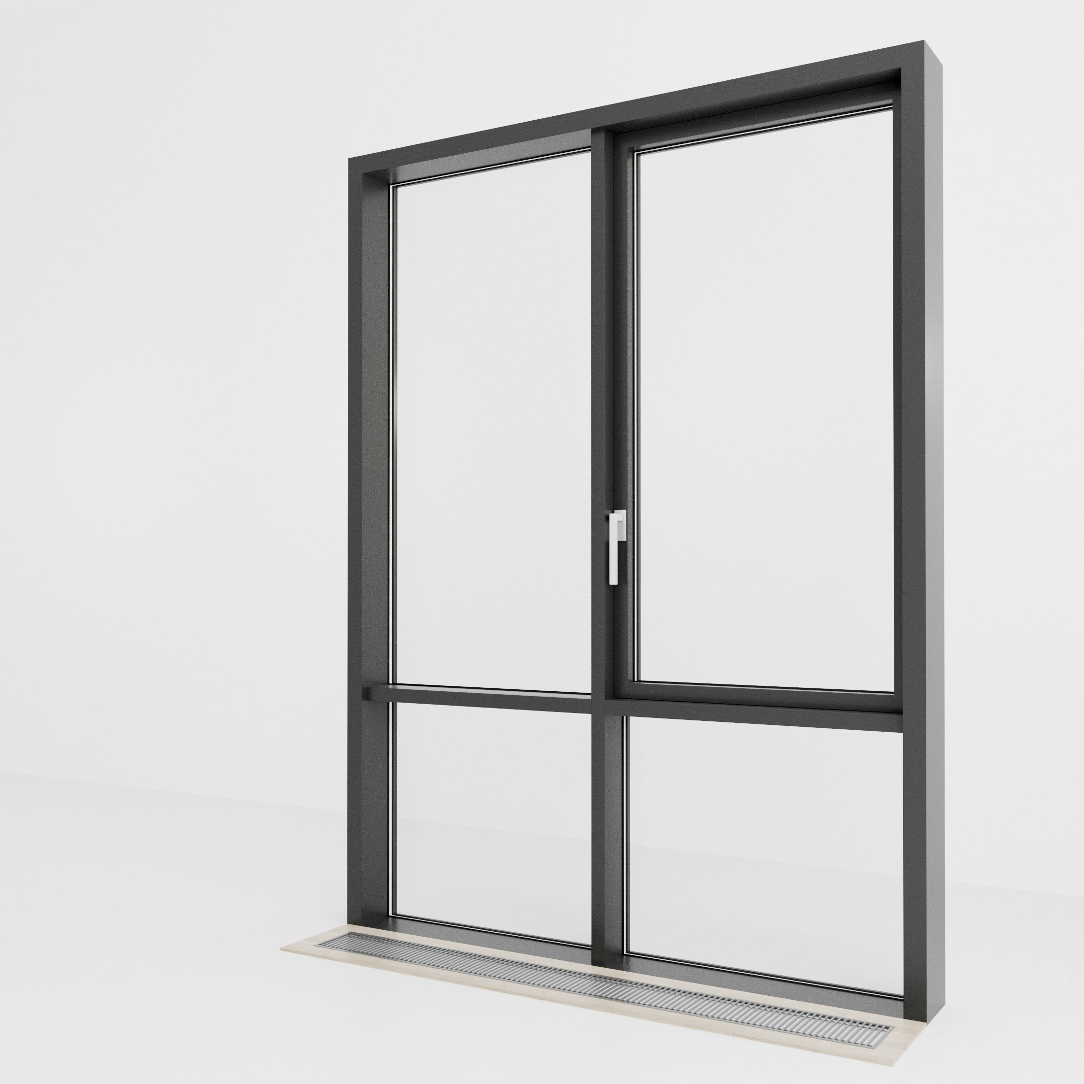 Panoramic glazing Stained glass 74 Low-poly 3D model_1