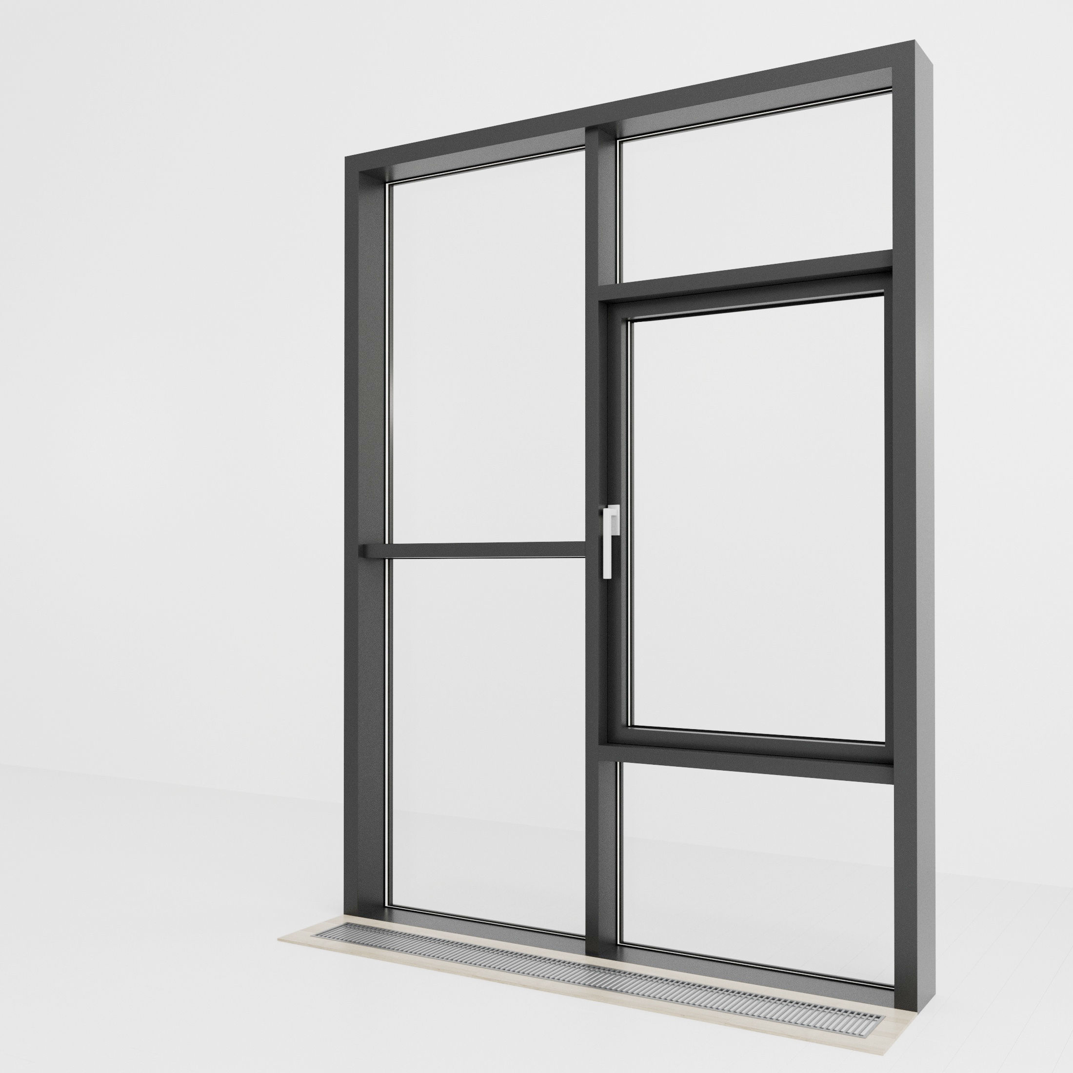 Panoramic glazing Stained glass 73 Low-poly 3D model_1