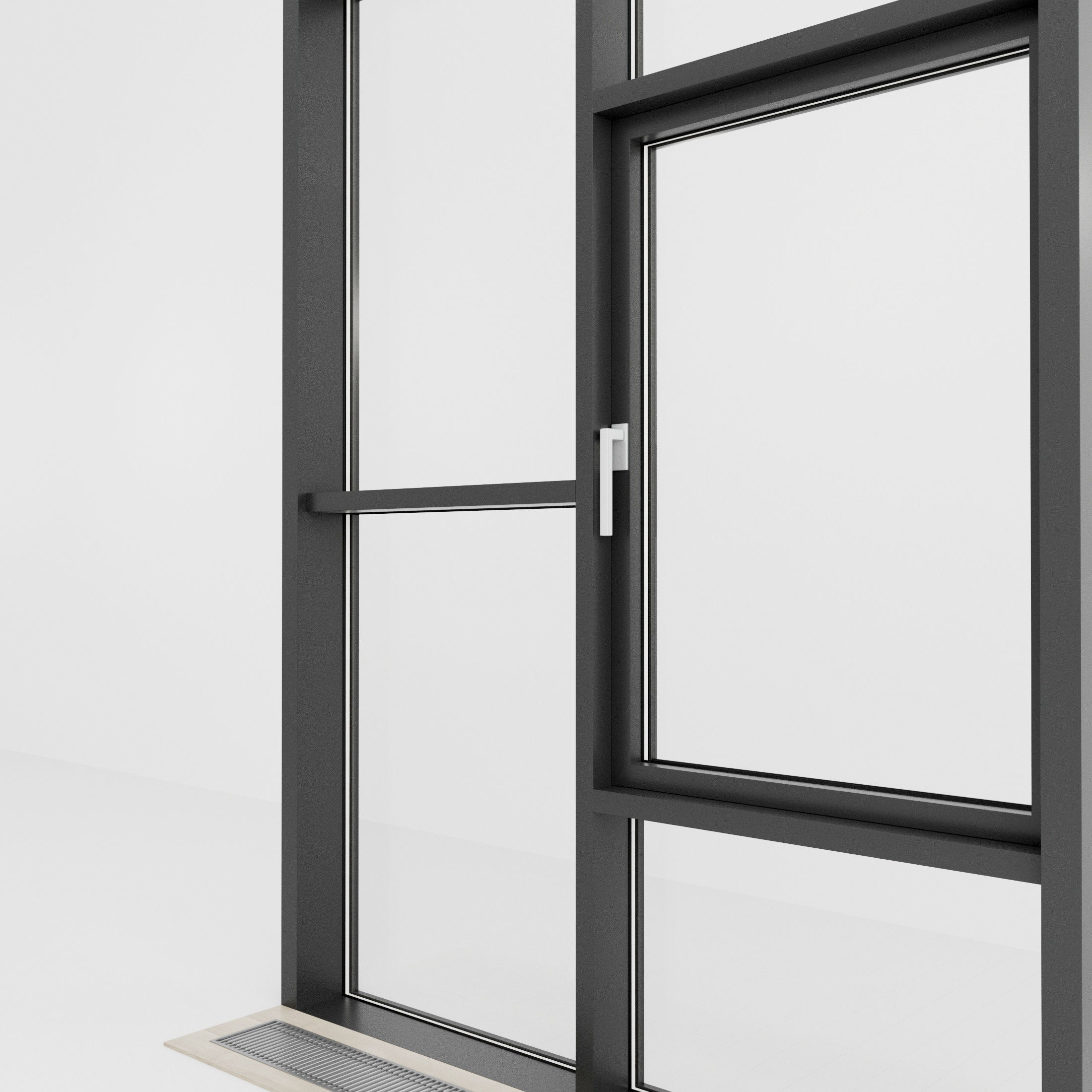 Panoramic glazing Stained glass 73 Low-poly 3D model_2