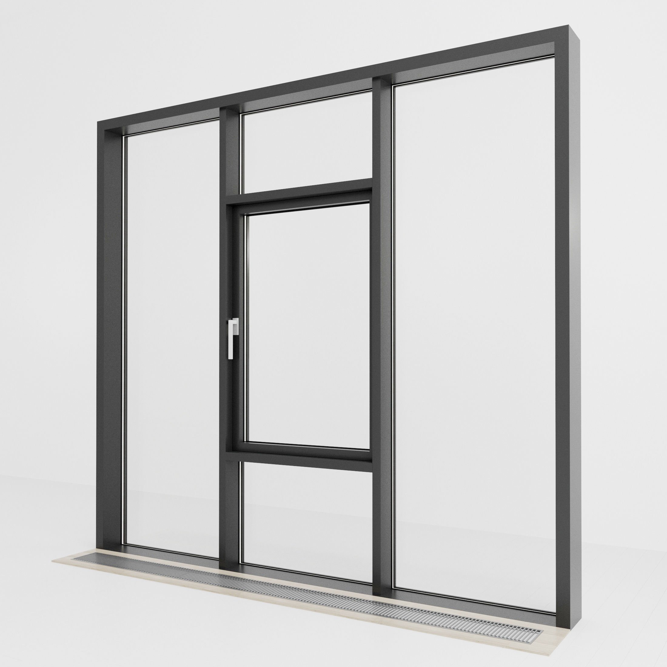 Panoramic glazing Stained glass 70 Low-poly 3D model_1