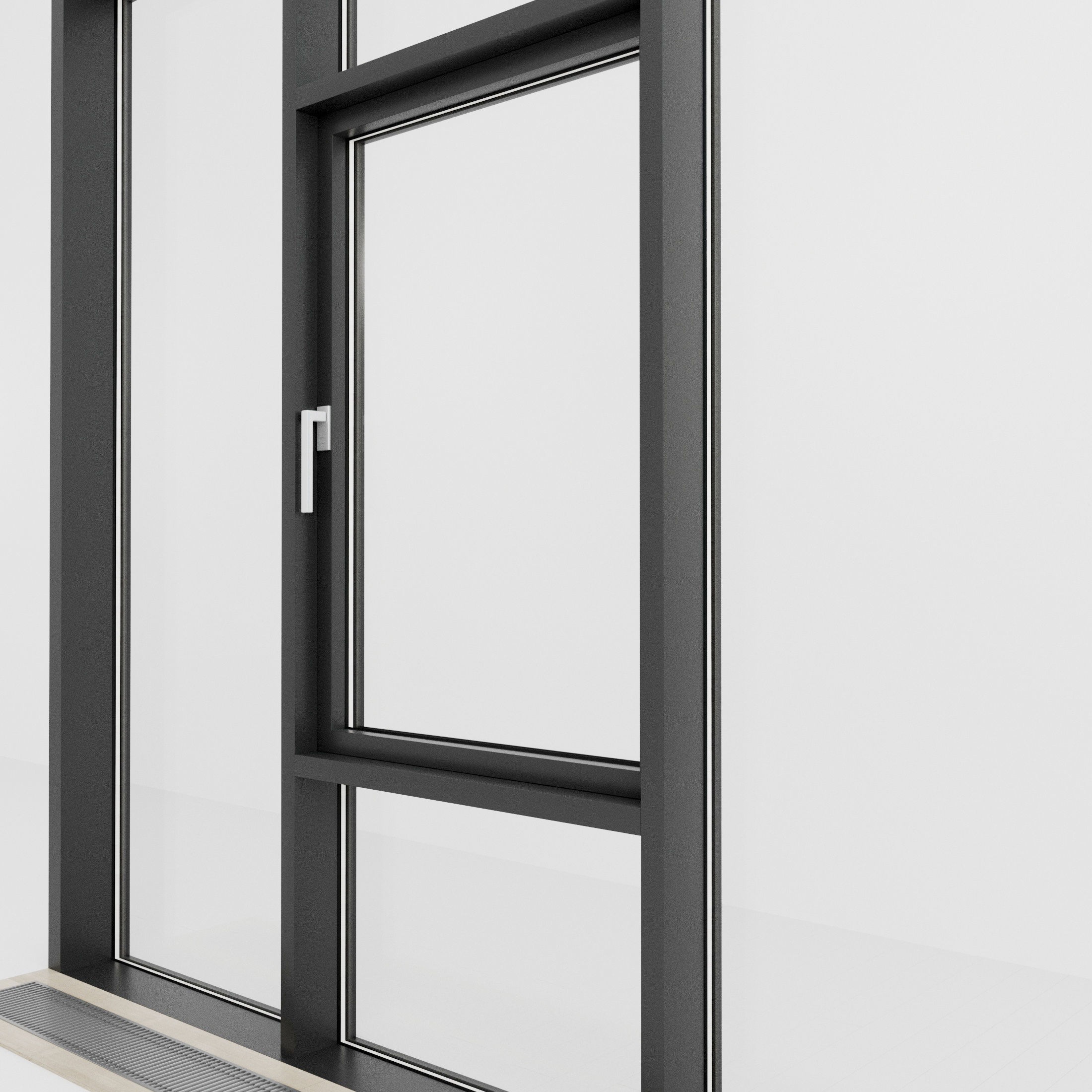 Panoramic glazing Stained glass 70 Low-poly 3D model_2